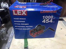 Тросова ручна автомобільна лебідка LEX LXHW454K 454кг, фото 2