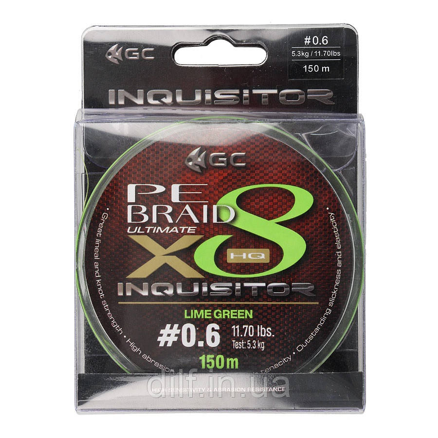 Шнур Golden Catch Inquisitor X8 LG 150м PE1.0, фото 1