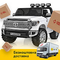 Детский электромобиль Toyota (2 мотора, 2 аккум, MP3, USB) Джип Bambi JJ2266AEBLR-1 Белый