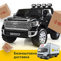 Дитячий електромобіль Toyota (2 мотори, 2 акумулятори, MP3, USB) Джип Bambi JJ2266AEBLR-2 Чорний