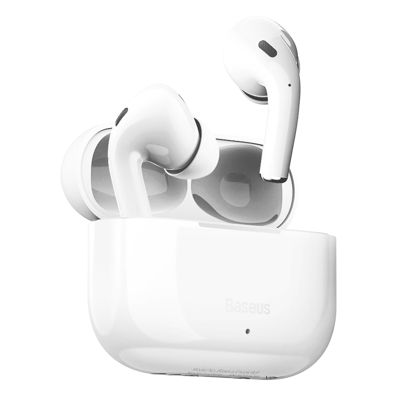 Безпровідні навушники з мікрофоном bluetooth навушники в кейсі BASEUS Bluetooth Encok W3 Білий