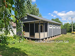 Каркасний будинок для дачі 6*10,5 м