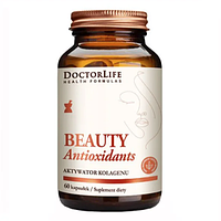 Активатор Коллагена Антиоксиданты красоты 60 кап Doctor Life Beauty Antioxidants США Доставка из ЕС