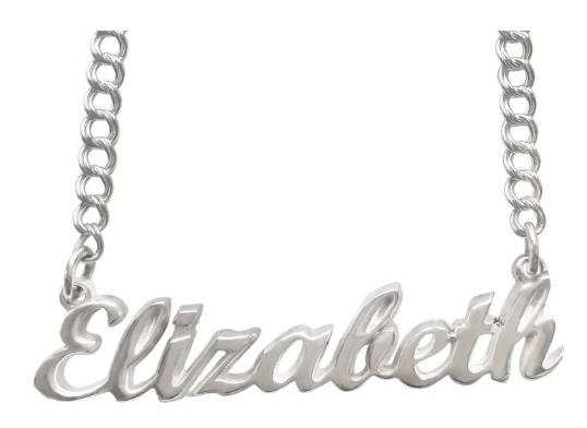 Срібний іменна кольє Елізабет "Elizabeth" (з ланцюжком) DARIY 915-000, фото 1