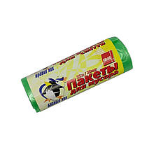 Пакети для сміття Бравий Кок 35 л 20 шт зелені