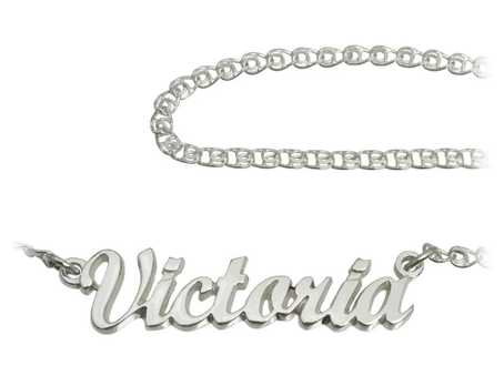 Срібний іменна кольє Вікторія "Victoria" DARIY 909-000, фото 2