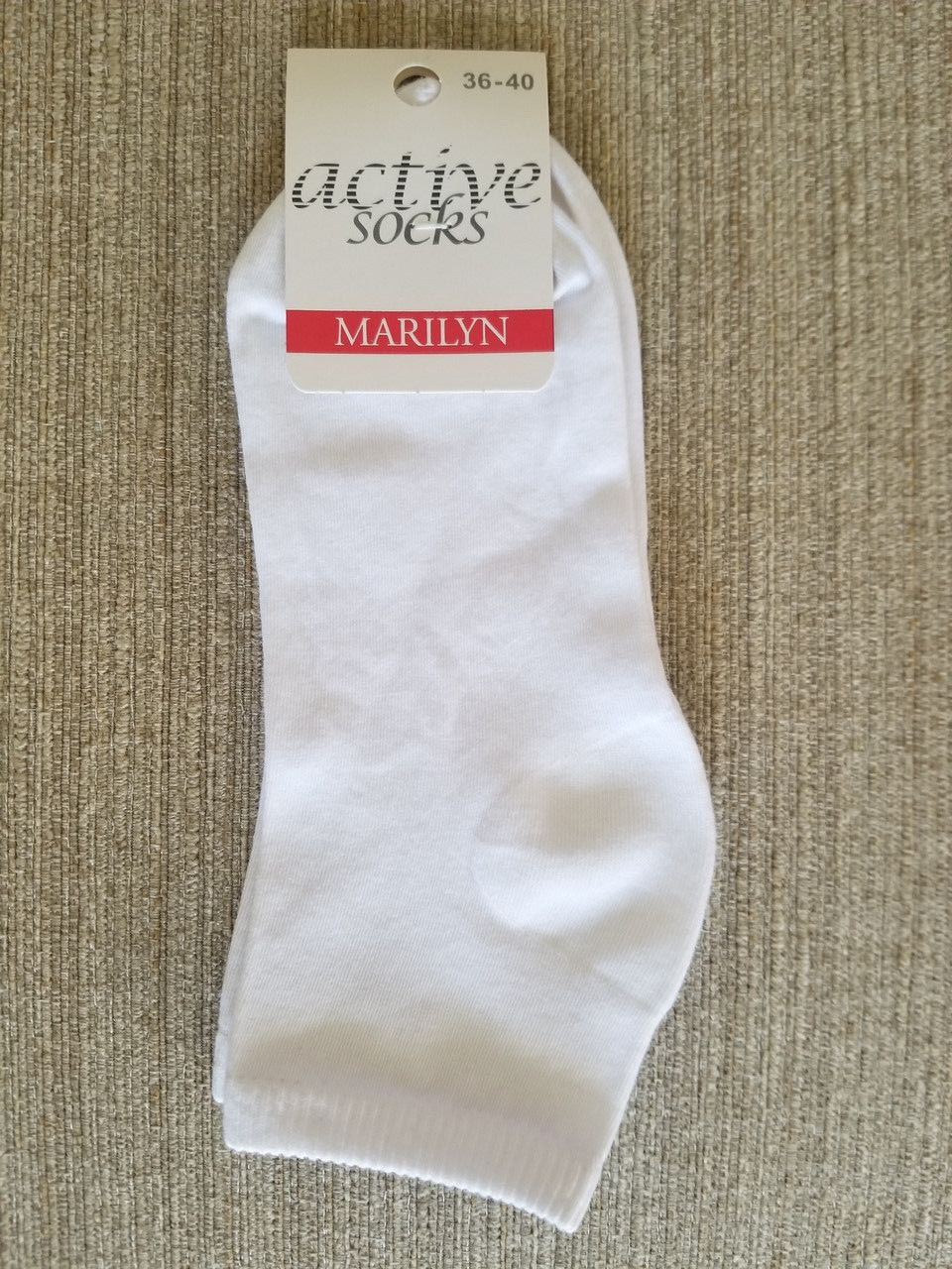 Шкарпетки бавовняні Marilyn Forte 58 B white 36-40