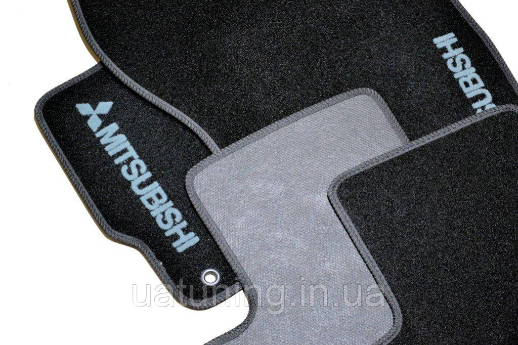 Ворсові килимки в салон Avtm для Mitsubishi ASX 2012-2021 Авто килимки в салон Під на Мітсубісі АСХ Чорні