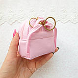 Рюкзак брелок золота фурнітура 9 см Рожевий, фото 2