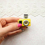 Фотоапарат мініатюрний зі спалахом 4*2 см Жовтий, фото 2