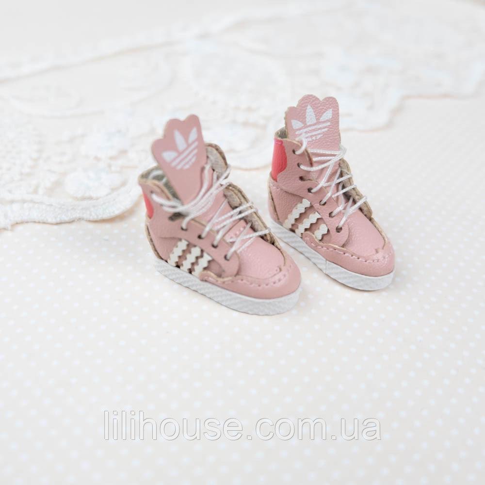 Кросівки для ляльок та Блайз шкіряні "Adidas" 3*1.4 см Рожеві