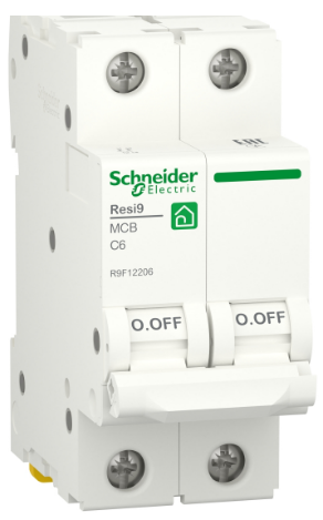 Автоматичний вимикач R9F12206 2P 6A C Resi9 Schneider Electric