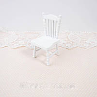 Мініатюрний стілець класика 7.5*4 см Білий