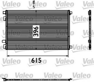 VALEO 817608 — Радіатор кондиціонера на Рено-Сцінік II 1.5dci, 1.6i 16V, 1.4i 16V, 1.9dcі, фото 2