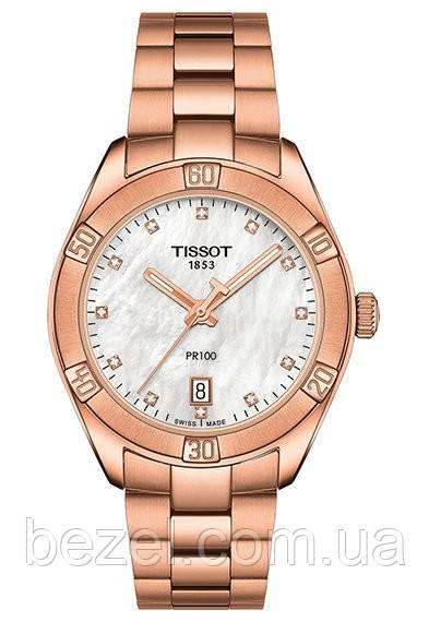 Жіночий годинник Tissot PR 100 Sport Chic T101.910.33.116.00