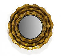 Декоративное настенное зеркало из металла 60*7 см. бронзовое 480365
