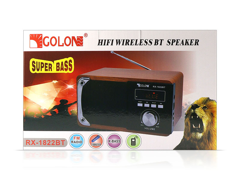 Радіоприймач Golon Bluetooth RX-1822BT 18шт 9802