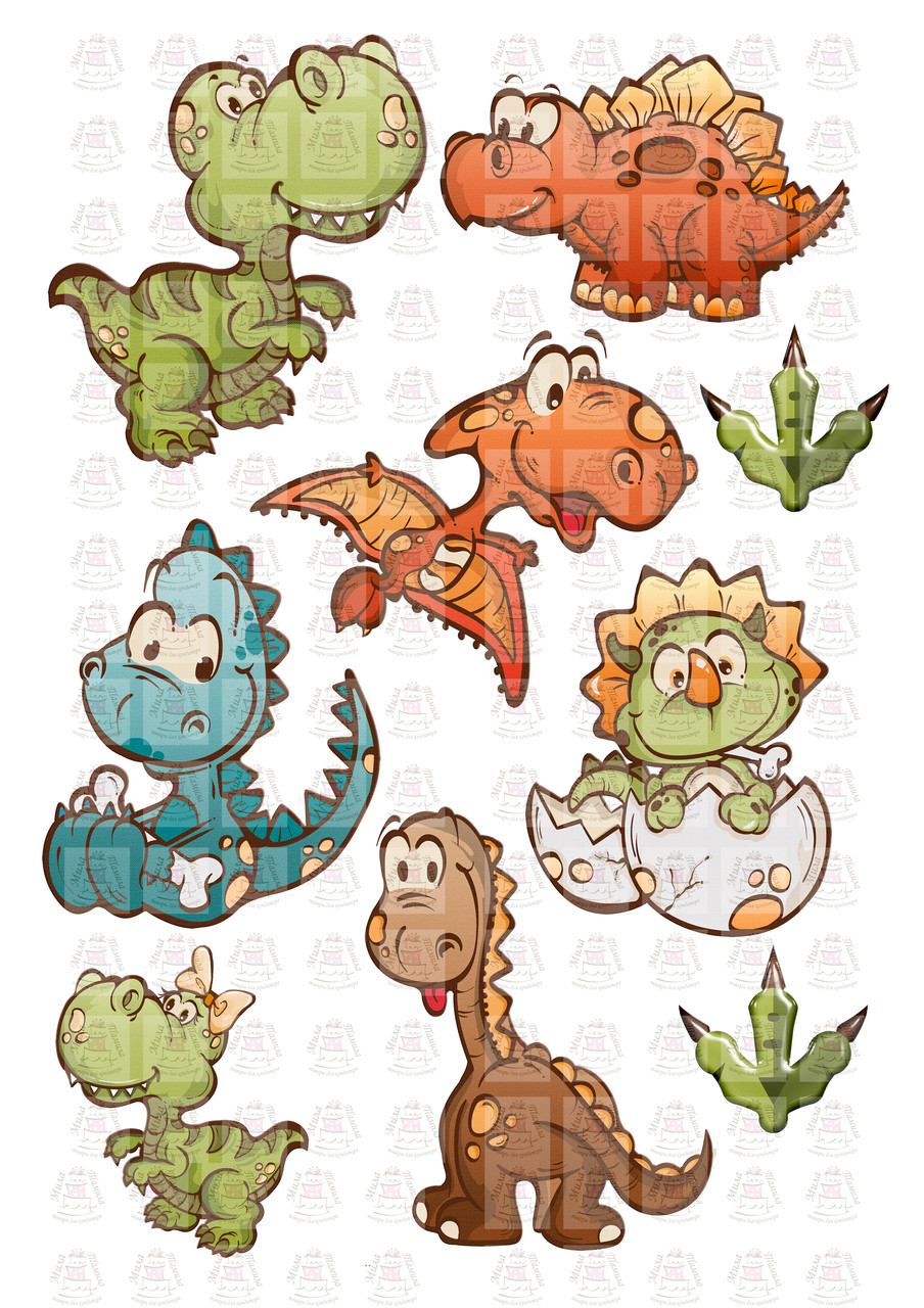 Вафельна картинка Динозаври 201032