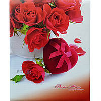 Фотоальбом семейный "LOVE- Сердце с розами" 400/10х15 см. (без коробки)