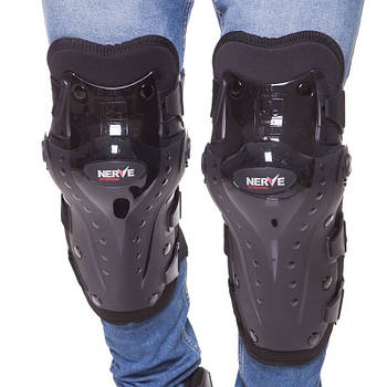Мотозахист (коліно, гомілка) NERVE MS-0736 2 шт. чорний