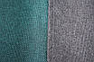 Комбіновані (2шт. 1,4х2,7м.) штори з тканини льон-блекаут. Колір бірюзовий з сірим. Код 014дк (511-288ш) 10-350, фото 8