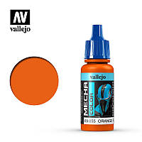 Оранжевый флуоресцентный. Атласная акриловая краска для моделей 17 мл. VALLEJO Mecha Color 69055