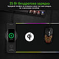 Ігрова поверхня Vertux RaftPad-Qi з бездротовою зарядкою 15 Вт Black (raftpad-qi.black), фото 5