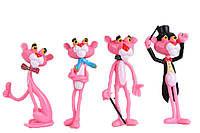 Мини фигурки «Розовая пантера» 4 героев из мультфильма