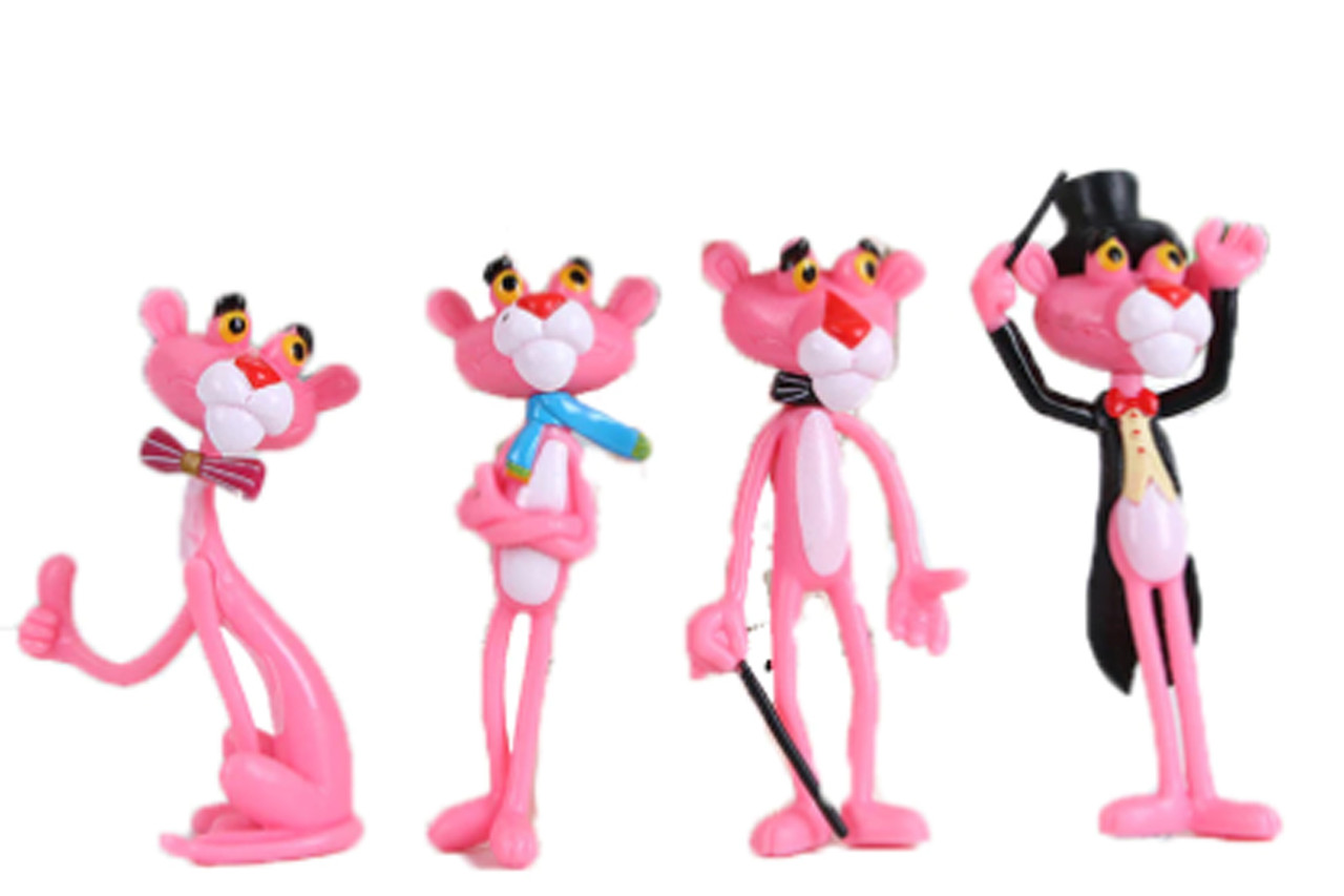 Міні фігурки «Рожева пантера» 4 героїв з мультфільму