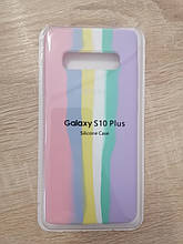 Чохол для Samsung S10 Plus Silicone Case Rainbow