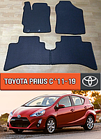 ЕВА коврики Тойота Приус С (Аква) 2011-2019. EVA резиновые ковры на Toyota Prius С Aqua