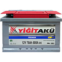 Аккумулятор Yigit Aku Premium 78Ah 800A R h175