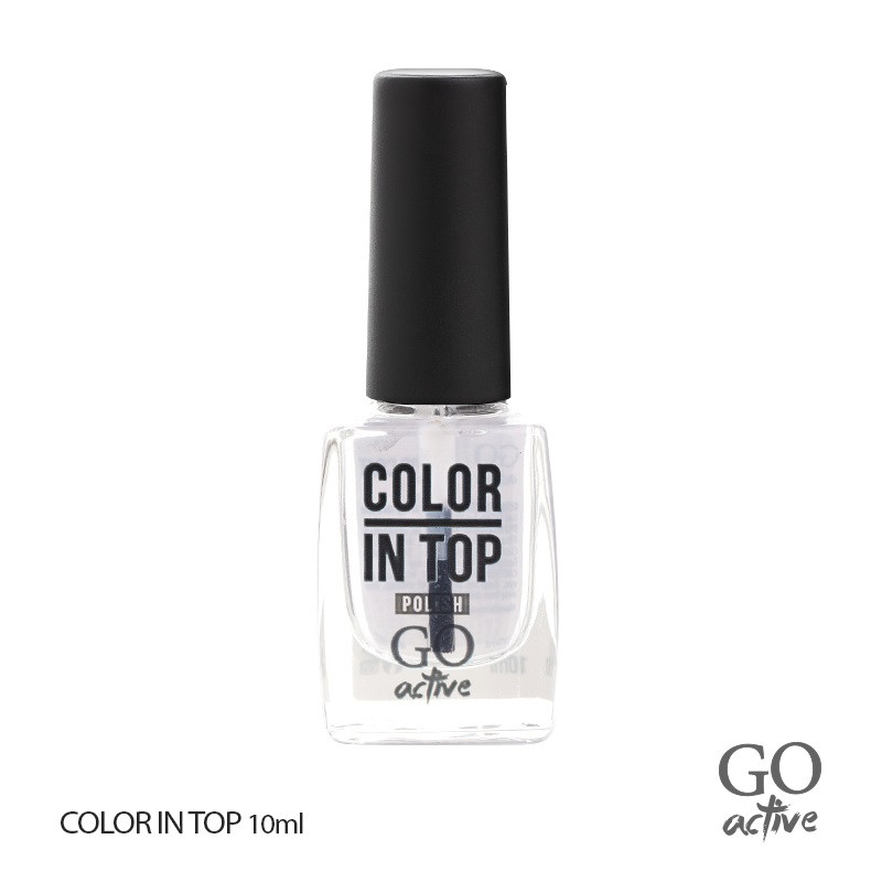 Закріплювач для лаку Top Coat GO Active Color In Top 10 мл