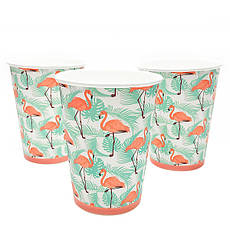 Паперові стакани "Фламінго" 10 шт, Польща, 250 мл.