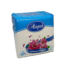 Серветки паперові Alsupak сервіровочні білі 100 шт 24х24 см