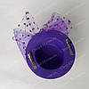 Капелюшок вечірня "Бант" (фіолетовий, бузковий), фото 6