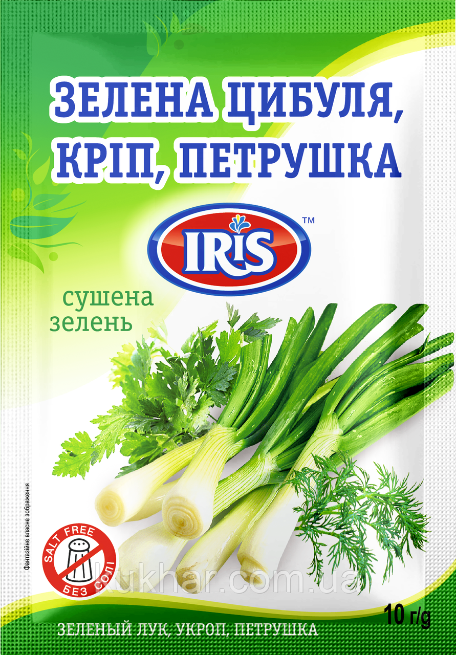 Зелена цибуля, кріп, петрушка