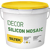 Siltek Decor Silicon Mosaic Штукатурка декоративна "мозаїка" (зерно 1,2-1,6 мм), колір на замовлення, 25 кг