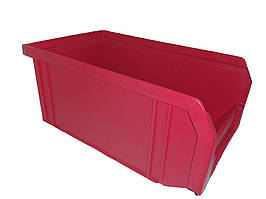 Контейнер 702 ПРЕМІУМ 170х100х70 мм для зберігання болтів червоний