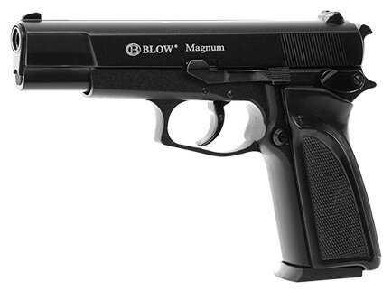 Стартовий пістолет Blow Magnum 9 мм (чорний) + 50 посилених патронів YAS