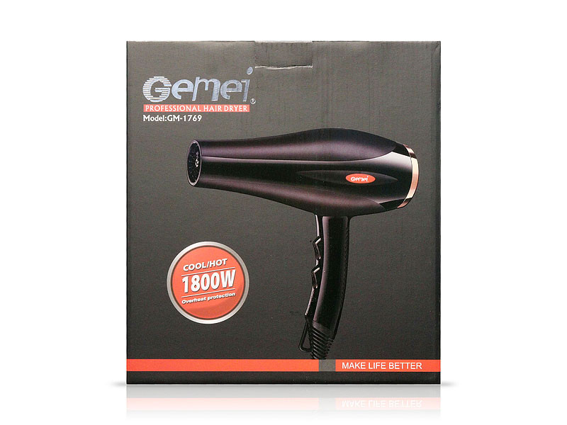 Фен для волосся (продаж по 2 шт) Gemei GM-1769 40шт 9763