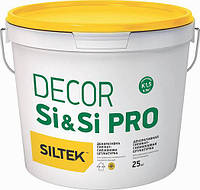 Siltek Decor Si & Si Pro Штукатурка декоративна силікат-силіконова, камінцева 1,5 мм, база DА, 25 кг