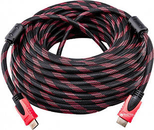 Кабель HDMI-HDMI v1.4 LogicPower 30m Black/Red