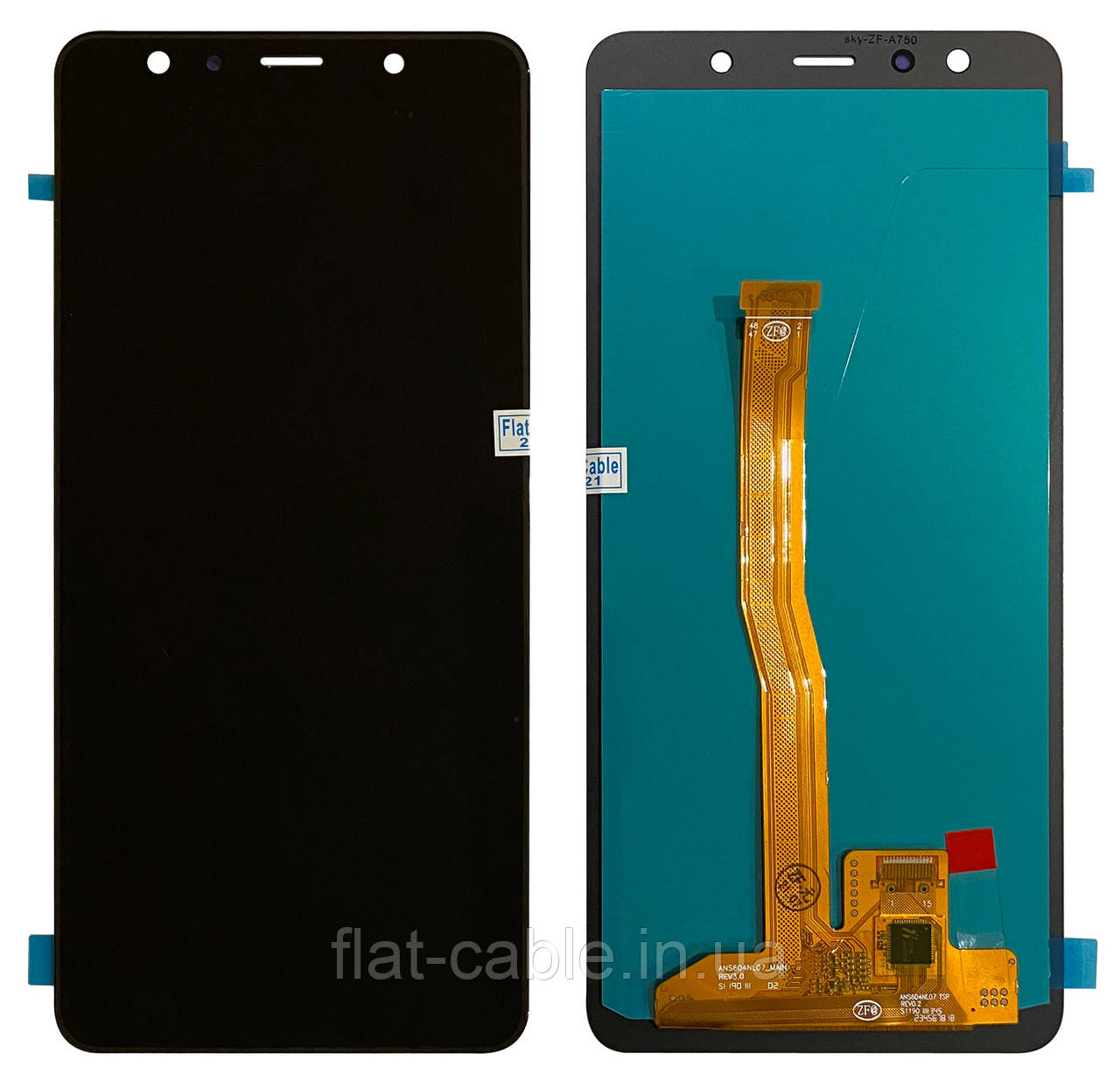 Дисплей + сенсор Samsung A750 2018 Чорний OLED LCD (PRC)