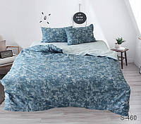 Сатиновый семейный комплект постельного белья с красивым узором с компаньоном S460