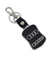 Брелок для автомобильных ключей Audi, черный брелок с логотипом Audi