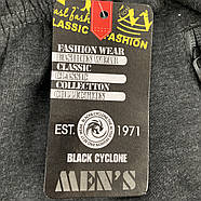 Шорти чоловічі трикотаж баталов Black Cyclone Est. 1971, розміри 5XL-9XL, чорні, 1089, фото 6