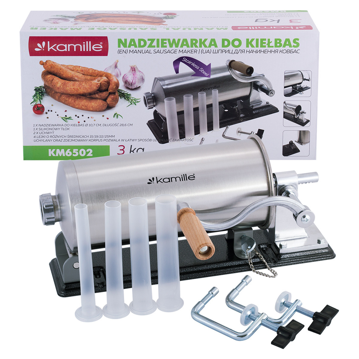 Ковбасний шприц Kamille KM-6507 5,5 кг, фото 1