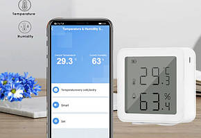 Термометр-гігрометр Tuya WiFi-WTH з переглядом на смартфоні