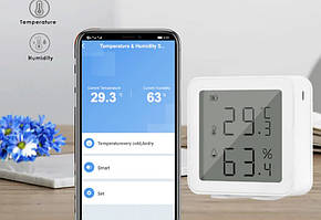 Термометр-гігрометр Tuya WiFi-WTH з переглядом на смартфоні